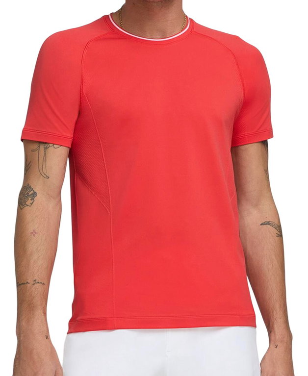 Wilson Tennis-Tshirt Crew Team Seamless rot Herren